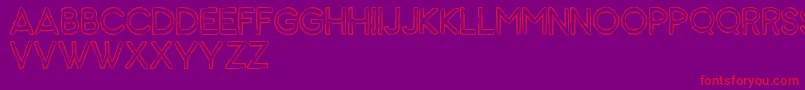 Animal Font – Red Fonts on Purple Background