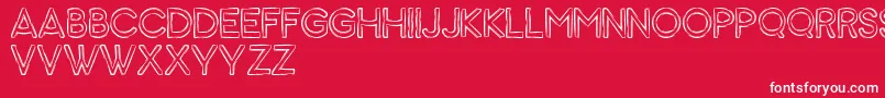 Animal Font – White Fonts on Red Background