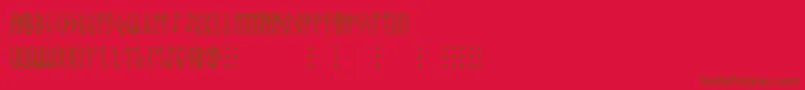 Runic ffy Font – Brown Fonts on Red Background