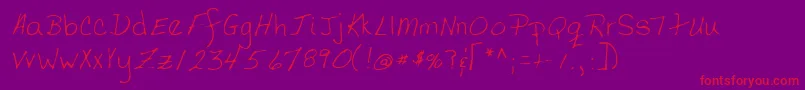 Шрифт Lehn058 – красные шрифты на фиолетовом фоне