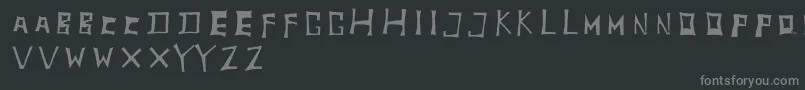 Czcionka TobyfontInside – szare czcionki na czarnym tle