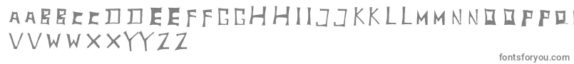 TobyfontInside Font – Gray Fonts on White Background