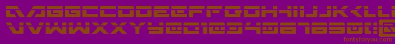 WildcardLaser-fontti – ruskeat fontit violetilla taustalla