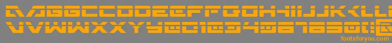 WildcardLaser Font – Orange Fonts on Gray Background