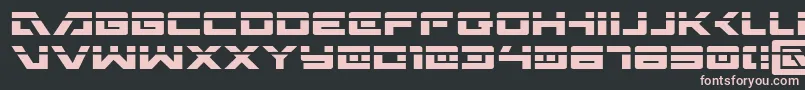 フォントWildcardLaser – 黒い背景にピンクのフォント