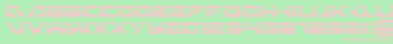 WildcardLaser Font – Pink Fonts on Green Background