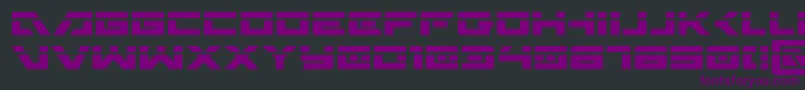 Шрифт WildcardLaser – фиолетовые шрифты на чёрном фоне