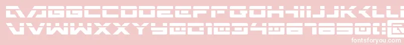 フォントWildcardLaser – ピンクの背景に白い文字