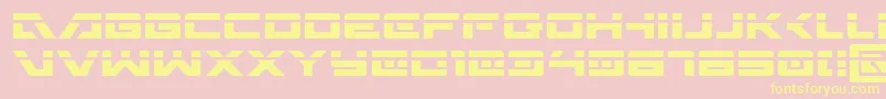 WildcardLaser Font – Yellow Fonts on Pink Background
