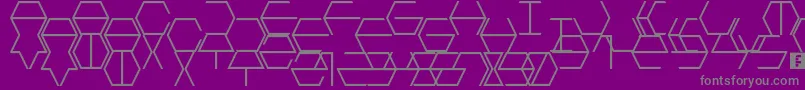 fuente HextremumLdr – Fuentes Grises Sobre Fondo Morado