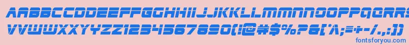 Edgeracerlaserital Font – Blue Fonts on Pink Background