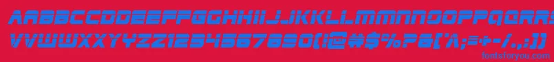 Lisätietoja Edgeracerlaserital-fontista Edgeracerlaserital-fontti – siniset fontit punaisella taustalla