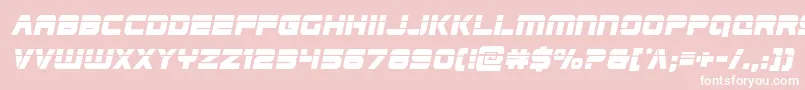 Edgeracerlaserital Font – White Fonts on Pink Background