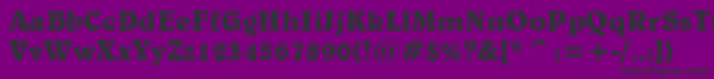 BelweBoldBt Font – Black Fonts on Purple Background