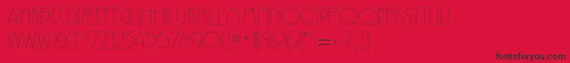 Reprizac Font – Black Fonts on Red Background