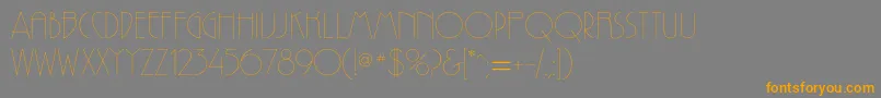 Reprizac Font – Orange Fonts on Gray Background