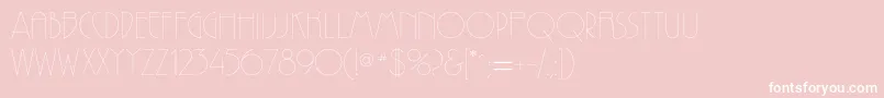 Reprizac Font – White Fonts on Pink Background