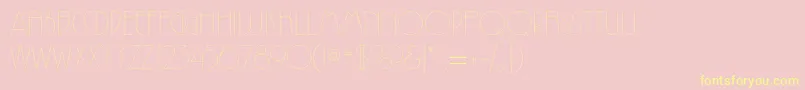Reprizac Font – Yellow Fonts on Pink Background