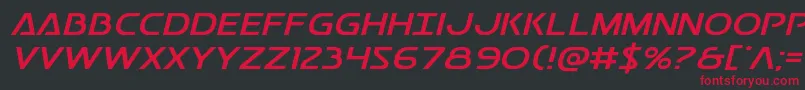 Postmasterexpand Font – Red Fonts on Black Background