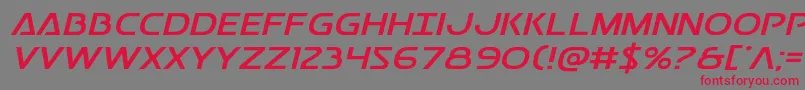 Postmasterexpand Font – Red Fonts on Gray Background