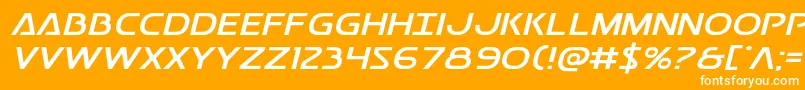 フォントPostmasterexpand – オレンジの背景に白い文字