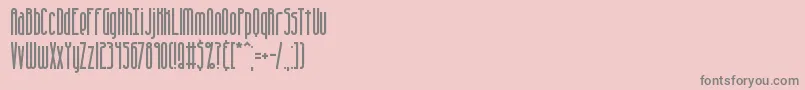 Overhead-Schriftart – Graue Schriften auf rosa Hintergrund