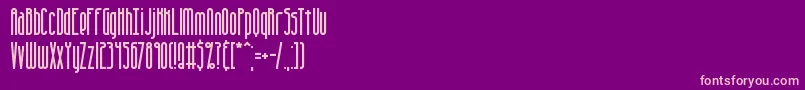 Overhead Font – Pink Fonts on Purple Background