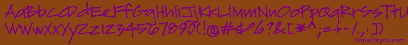 More about Sydfonts Font Sydfonts Font – Purple Fonts on Brown Background