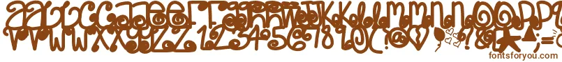 Poeticjustice Font – Brown Fonts on White Background