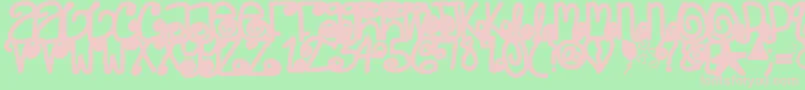 Poeticjustice Font – Pink Fonts on Green Background