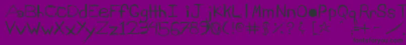 Schiqrg Font – Black Fonts on Purple Background