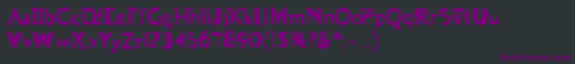 フォントAsman – 黒い背景に紫のフォント