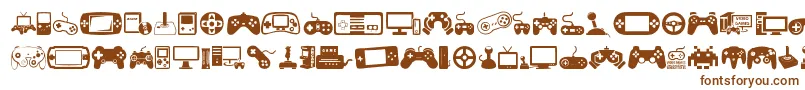 VideoGames-fontti – ruskeat fontit