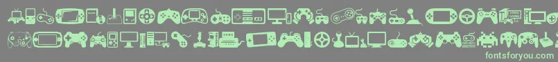 More about VideoGames Font VideoGames Font – Green Fonts on Gray Background