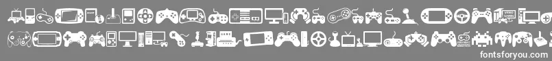VideoGames Font – White Fonts on Gray Background