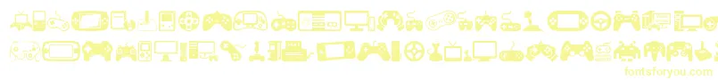 Weitere Informationen zur VideoGames-Schriftart VideoGames-Schriftart – Gelbe Schriften