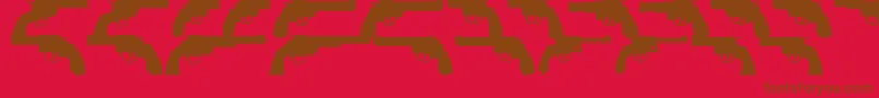 OnlyRevolverTfb Font – Brown Fonts on Red Background