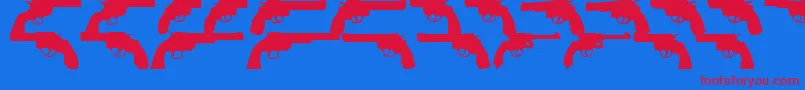 fuente OnlyRevolverTfb – Fuentes Rojas Sobre Fondo Azul