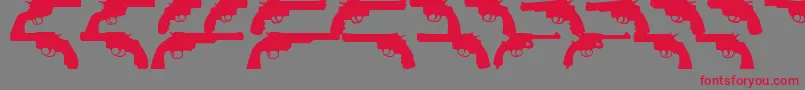 OnlyRevolverTfb Font – Red Fonts on Gray Background