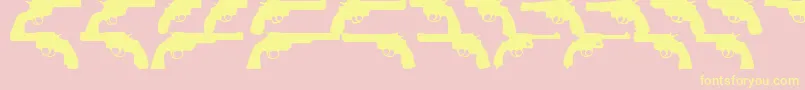 OnlyRevolverTfb Font – Yellow Fonts on Pink Background