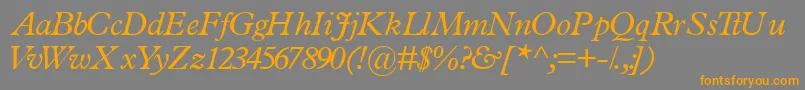 fuente TerminussskItalic – Fuentes Naranjas Sobre Fondo Gris
