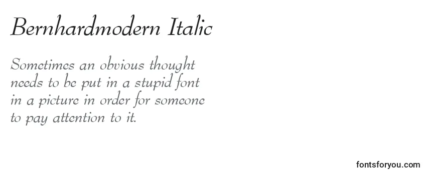 Fonte Bernhardmodern Italic