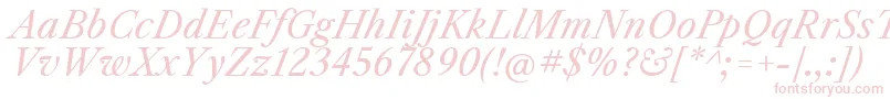 LibrecaslontextItalic Font – Pink Fonts