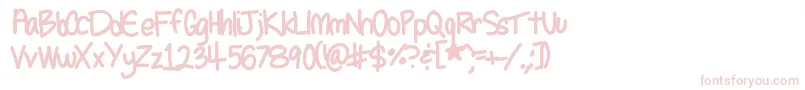 Seleneshandwriting1 Font – Pink Fonts on White Background
