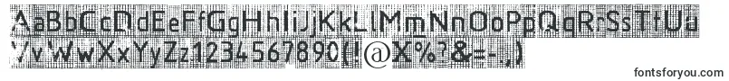 Ruitjes-Schriftart – Schriften für KOMPAS-3D
