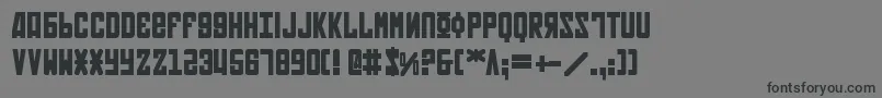 フォントSovietBold – 黒い文字の灰色の背景