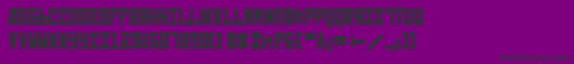 SovietBold Font – Black Fonts on Purple Background