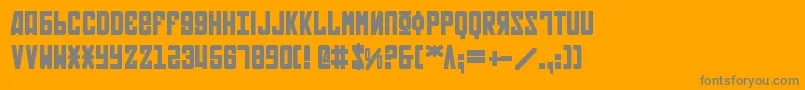 SovietBold Font – Gray Fonts on Orange Background