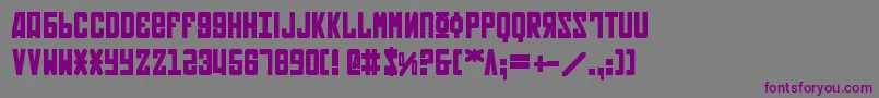 SovietBold Font – Purple Fonts on Gray Background