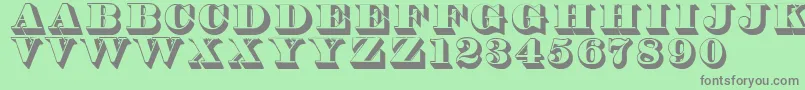 Thorneshaded Font – Gray Fonts on Green Background